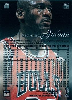 1996-97 Flair Showcase - Flair Showcase Row 1 (Grace) #23 Michael Jordan Back