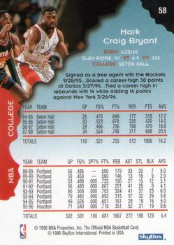 1996-97 Hoops - Silver #58 Mark Bryant Back