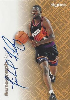 1996-97 SkyBox Premium - Autographics Blue Ink #NNO Michael Finley Front