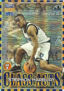 1996-97 Stadium Club - Class Acts Atomic Refractors #CA8 Kenny Anderson / Stephon Marbury Back