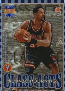 1996-97 Stadium Club - Class Acts Refractors #CA2 Patrick Ewing / Alonzo Mourning Back