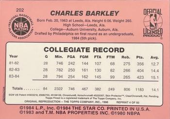 1996-97 Stadium Club - Finest Reprints Refractor #4 Charles Barkley Back