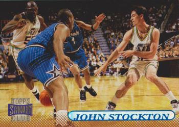 1996-97 Stadium Club - Members Only #32 John Stockton Front