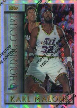 1996-97 Topps - Holding Court Refractor #HC15 Karl Malone Front