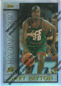1996-97 Topps - Holding Court Refractor #HC14 Gary Payton Front