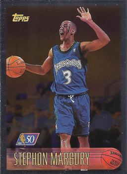 1996-97 Topps - NBA at 50 #177 Stephon Marbury Front