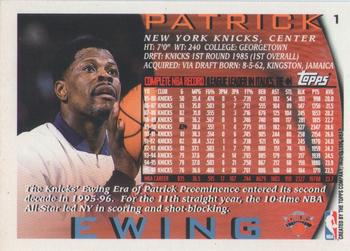 1996-97 Topps - NBA at 50 #1 Patrick Ewing Back