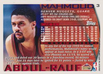 1996-97 Topps - NBA at 50 #3 Mahmoud Abdul-Rauf Back