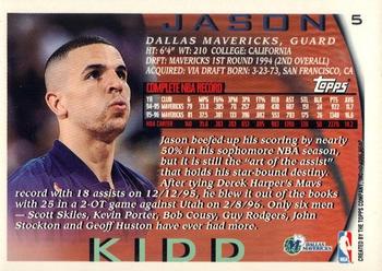 1996-97 Topps - NBA at 50 #5 Jason Kidd Back