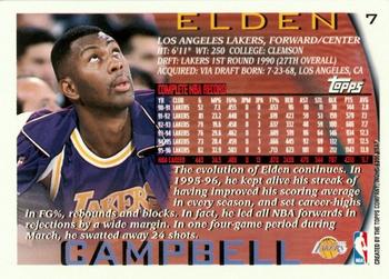 1996-97 Topps - NBA at 50 #7 Elden Campbell Back
