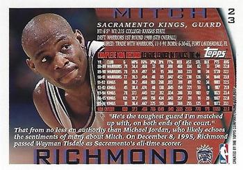 1996-97 Topps - NBA at 50 #23 Mitch Richmond Back