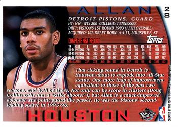 1996-97 Topps - NBA at 50 #28 Allan Houston Back