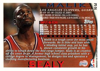 1996-97 Topps - NBA at 50 #32 Malik Sealy Back