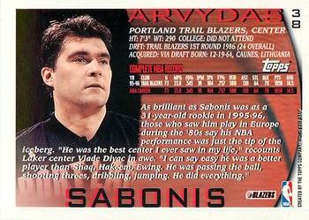 1996-97 Topps - NBA at 50 #38 Arvydas Sabonis Back