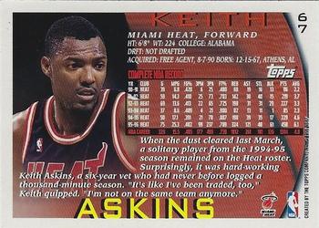 1996-97 Topps - NBA at 50 #67 Keith Askins Back