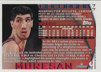 1996-97 Topps - NBA at 50 #77 Gheorghe Muresan Back