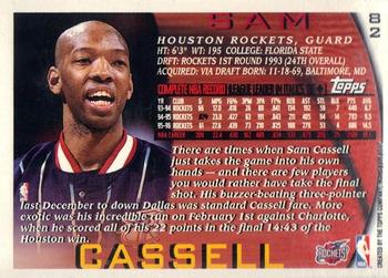 1996-97 Topps - NBA at 50 #82 Sam Cassell Back