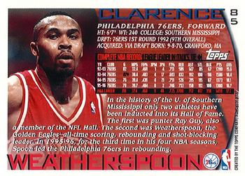 1996-97 Topps - NBA at 50 #85 Clarence Weatherspoon Back