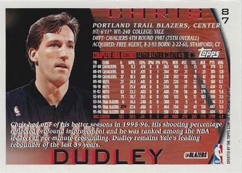 1996-97 Topps - NBA at 50 #87 Chris Dudley Back