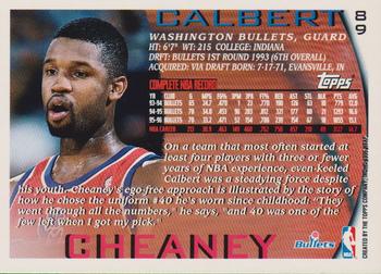 1996-97 Topps - NBA at 50 #89 Calbert Cheaney Back