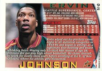 1996-97 Topps - NBA at 50 #92 Ervin Johnson Back