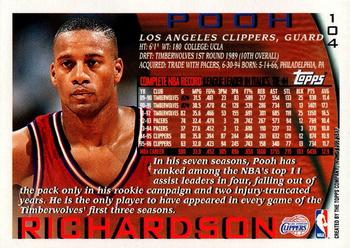 1996-97 Topps - NBA at 50 #104 Pooh Richardson Back