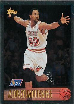 1996-97 Topps - NBA at 50 #113 Alonzo Mourning Front