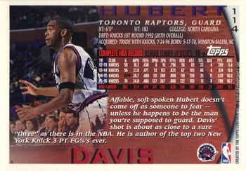 1996-97 Topps - NBA at 50 #114 Hubert Davis Back