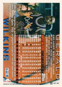 1996-97 Topps - NBA at 50 #118 Gerald Wilkins Back