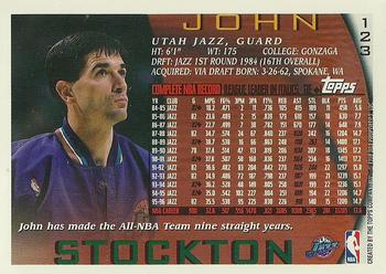 1996-97 Topps - NBA at 50 #123 John Stockton Back