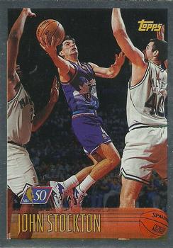 1996-97 Topps - NBA at 50 #123 John Stockton Front