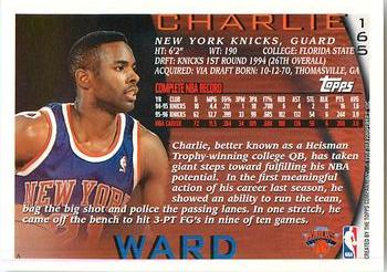 1996-97 Topps - NBA at 50 #165 Charlie Ward Back
