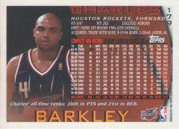 1996-97 Topps - NBA at 50 #179 Charles Barkley Back
