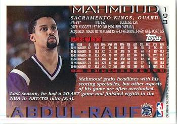 1996-97 Topps - NBA at 50 #193 Mahmoud Abdul-Rauf Back