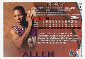 1996-97 Topps - NBA at 50 #217 Ray Allen Back