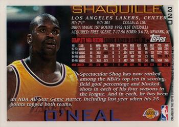 1996-97 Topps - NBA at 50 #220 Shaquille O'Neal Back