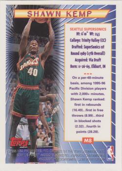 1996-97 Topps - Mystery Finest Bordered #M8 Shawn Kemp Back