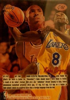 1996-97 Ultra - Gold Medallion #G-52 Kobe Bryant Back