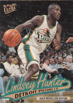 1996-97 Ultra - Gold Medallion #G-180 Lindsey Hunter Front