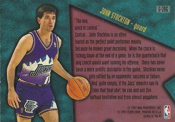 1996-97 Ultra - Gold Medallion #G-286 John Stockton Back