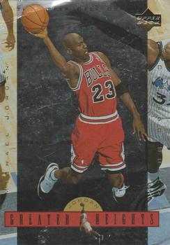1996 Upper Deck Michael Jordan Greater Heights 3x5 #GH6 Michael Jordan Front