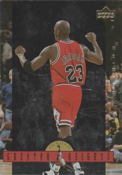 1996 Upper Deck Michael Jordan Greater Heights 3x5 #GH9 Michael Jordan Front