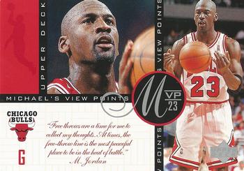 1996 Upper Deck Michael Jordan Michael's Viewpoints 3x5 #VP5 Michael Jordan Front