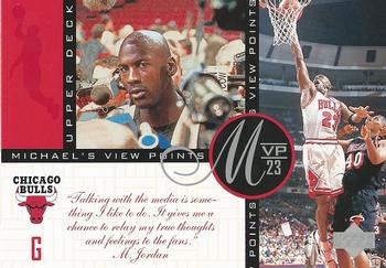 1996 Upper Deck Michael Jordan Michael's Viewpoints 3x5 #VP9 Michael Jordan Front