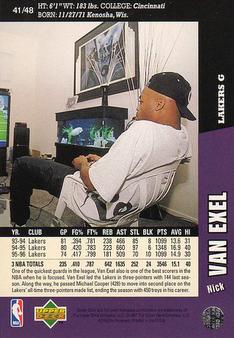 1996-97 Collector's Choice Cardzillion/Folz Mini #41 Nick Van Exel Back