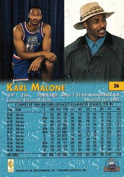 1996-97 Topps Stars #26 Karl Malone Back