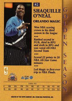 1996-97 Topps Stars #82 Shaquille O'Neal Back