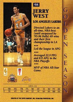 1996-97 Topps Stars #98 Jerry West Back