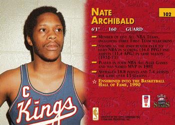 1996-97 Topps Stars #102 Nate Archibald Back
