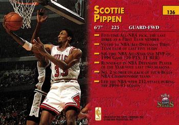 1996-97 Topps Stars #136 Scottie Pippen Back
